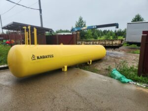 alt="Газгольдер 4,5 м³ в частном доме в Ижевске — автономная газификация без магистрали"